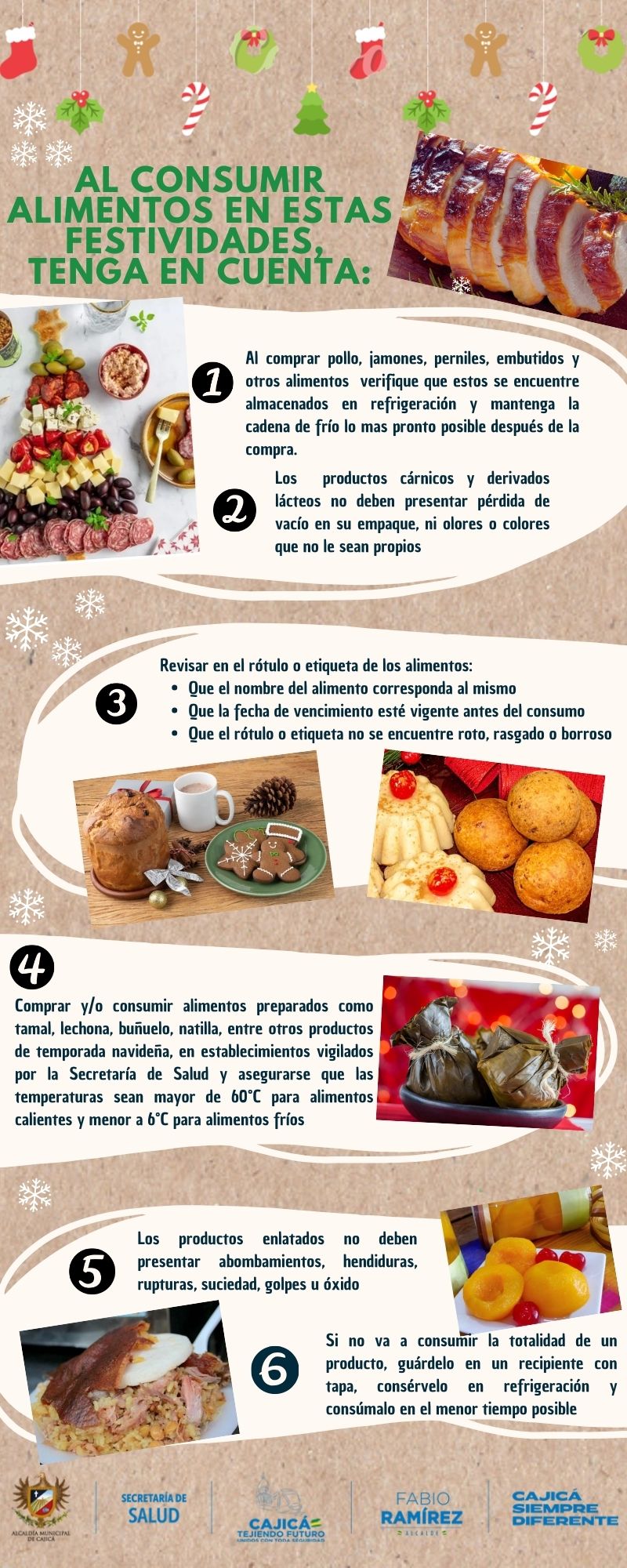 Infografía Actividades de Navidad moderno en blanco y dorado